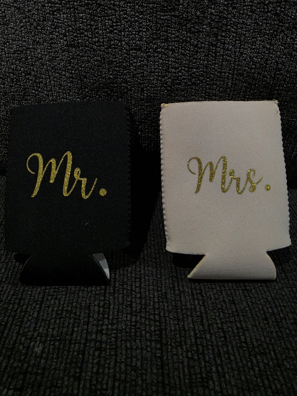Newlywed can cooler set